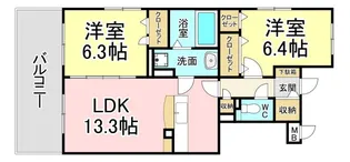 メディアパークV【1階】の間取り