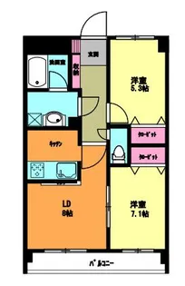 フォルティーヌ皿沼【2階】の間取り