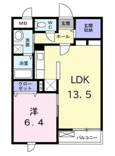 フェア グレイス【1階】の間取り