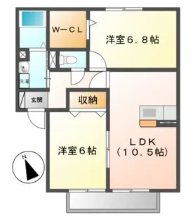 find birdie C・D棟【2階】の間取り