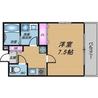 Hベース駒川【1階】の間取り