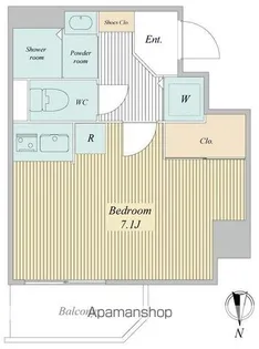 東京都江東区毛利1【マンション】の間取り