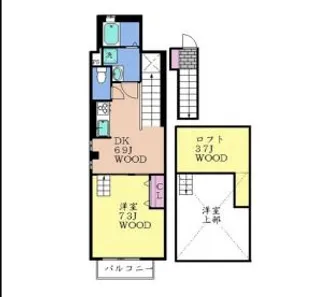 ヴィレッジフィールド彩【2階】の間取り