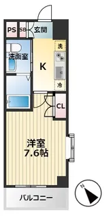 ジェンティーレ・トリヤマ【11階】の間取り