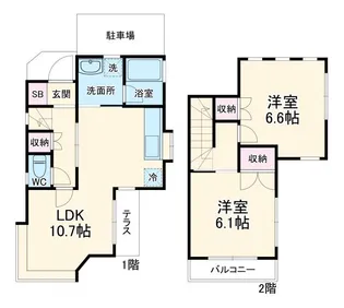 千葉県船橋市大穴南5【一戸建】の間取り