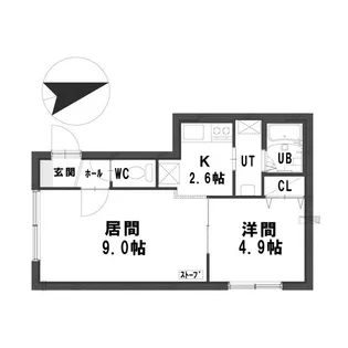 旭コーポIII【3階】の間取り