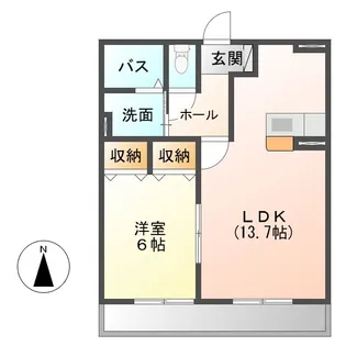 ロイヤル 蘭【1階】の間取り