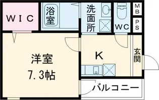 フジパレス百舌鳥八幡【1階】の間取り