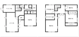 群馬県前橋市富士見町原之郷【一戸建】の間取り