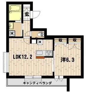 へーベル香【3階】の間取り