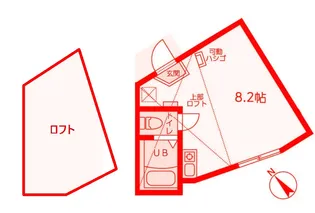 ユナイト汐入ページ・ワン【1階】の間取り