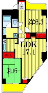 フェリス鷺沼【2階】の間取り