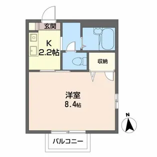 フレグランス目黒【2階】の間取り