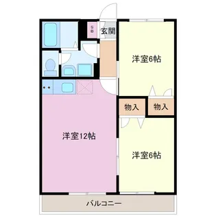 ヴェルドミールD棟【1階】の間取り