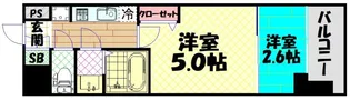 セレニテ難波グランデノール【7階】の間取り