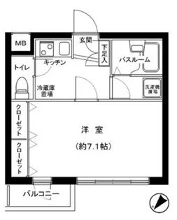 アプレシティ国分寺【2階】の間取り