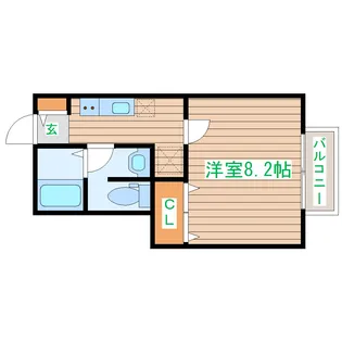 エムケミアII【1階】の間取り