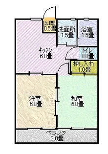リトルフォレスト【1階】の間取り