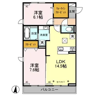 Bell 18【1階】の間取り