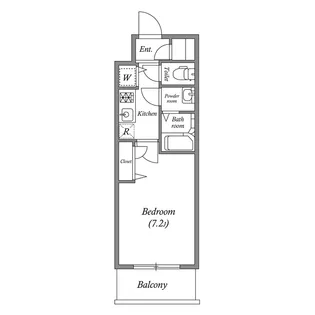 プランドール北浜【9階】の間取り