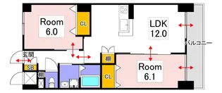 福富リングマンション【1階】の間取り
