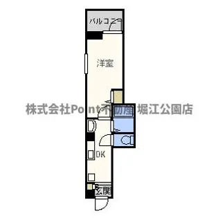 大阪府大阪市浪速区立葉2【マンション】の間取り