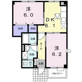 ハナブサ【1階】の間取り