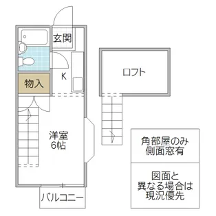 ジュネッセ松が丘 B棟【2階】の間取り