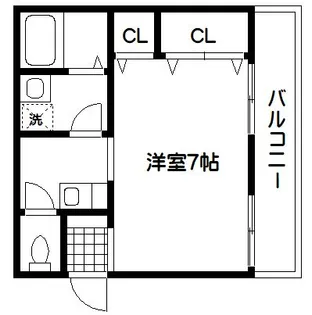 ヴィラ三條【2階】の間取り