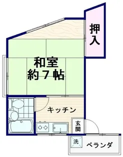 金子ハイツ【2階】の間取り