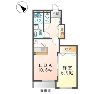 トロワ・ド・ジャンコ AX【1階】の間取り