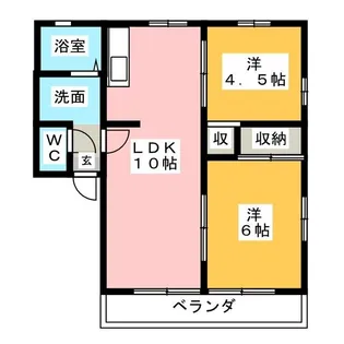 ピュアハイムA【2階】の間取り