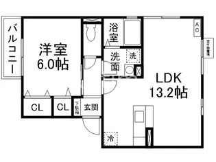 メゾンドールシルヴィ【2階】の間取り