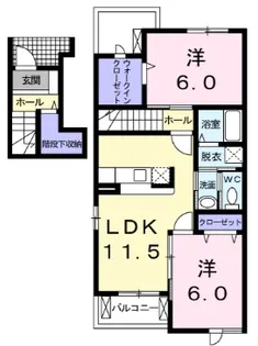 メリディオ サイトウB【2階】の間取り
