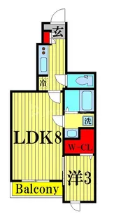 ハレレア59【1階】の間取り