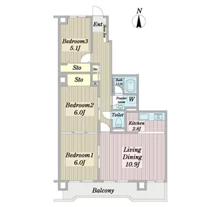 アイリーヴァ【1階】の間取り
