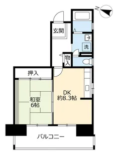 URグリーンヒルズ六甲【6階】の間取り