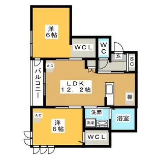 HEBEL RESIDENCE 掛川【2階】の間取り