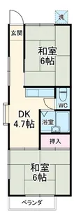 平田ハウス【2階】の間取り