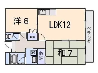 ラフィーネ山科【2階】の間取り