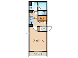 ベルヴェール中村公園【2階】の間取り