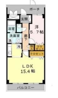 エルロード住吉6号館【3階】の間取り