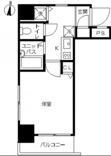 スカイコートお茶の水女子大前第2【2階】の間取り