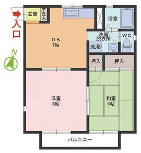 メゾン ド フォレスト【2階】の間取り