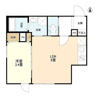 ウェルスクエア多摩川矢口【3階】の間取り