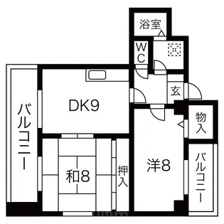 メロディハイム松原【7階】の間取り