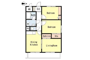 アルデール三郷A棟【1階】の間取り