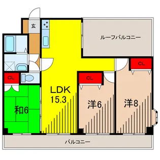 江藤マンション【4階】の間取り
