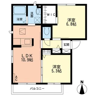 メゾンみやだ【1階】の間取り