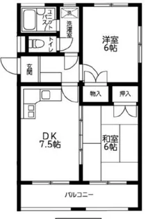 サンヴァレー田中【1階】の間取り
